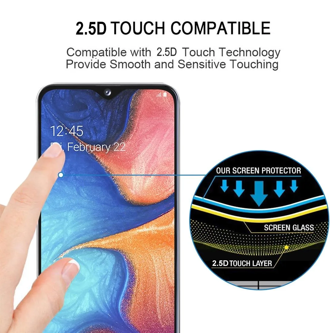 Full Glue Full Cover Screen Protector Tempered Glass film for Galaxy J3 Pro