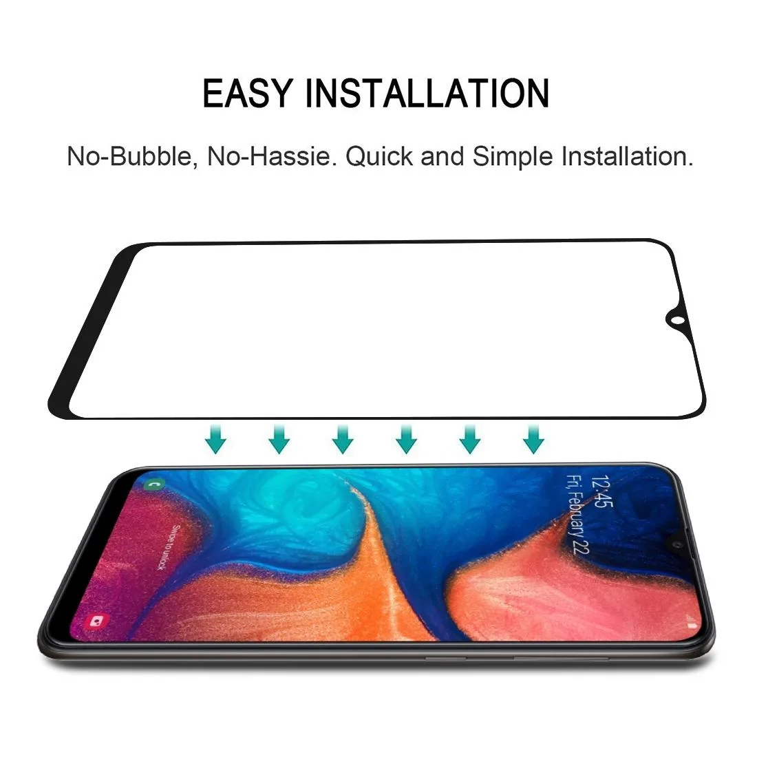 Full Glue Full Cover Screen Protector Tempered Glass film for Galaxy J6 (2018)