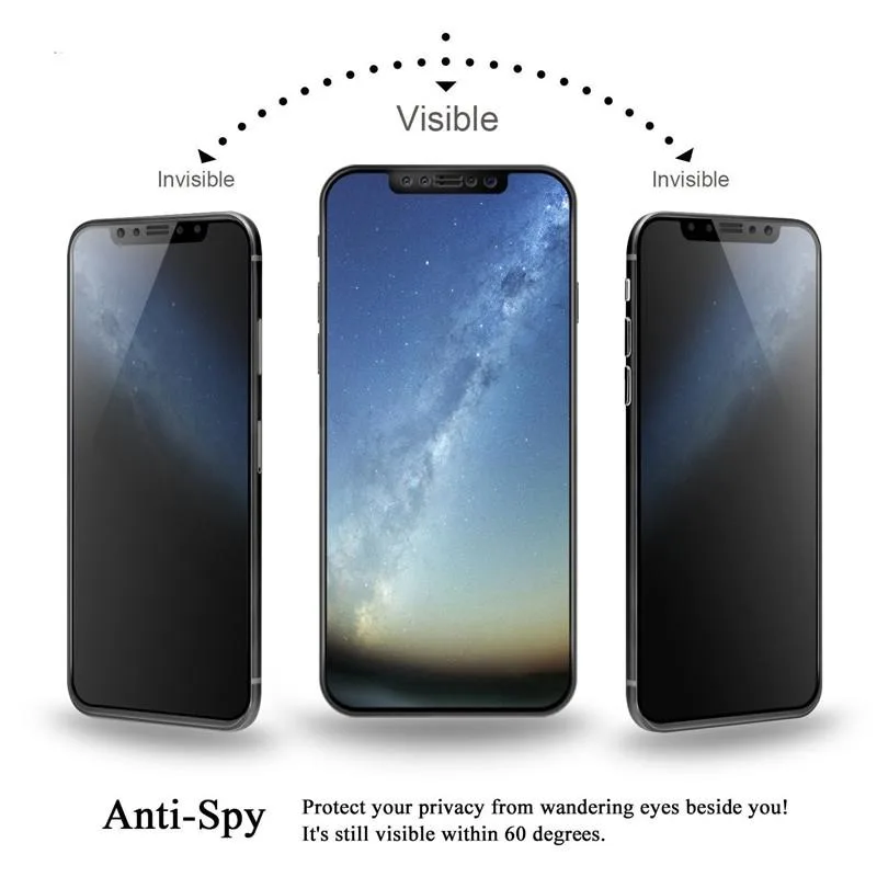 Full Cover Anti-spy Tempered Glass Film for Huawei P30