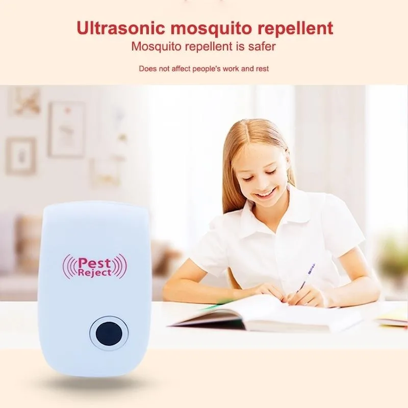 6pcs/Pack Ultrasonic Electronic Cockroach Mosquito Pest Reject Repeller, UK Plug