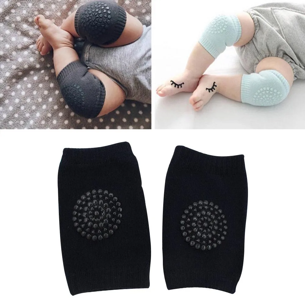 One Pair Anti-slip Children Baby Crawling Walking Knee Guard Elbow Guard Protecting Pads