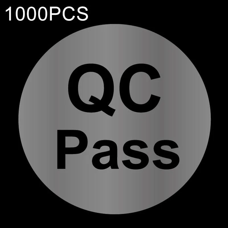 1000 PCS Round Shape QC Pass Sticker QC Pass Label