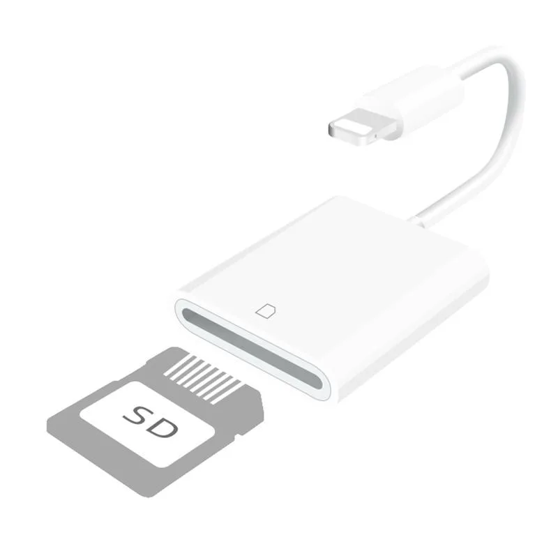 8 Pin Mobile Phone SD Card Reader