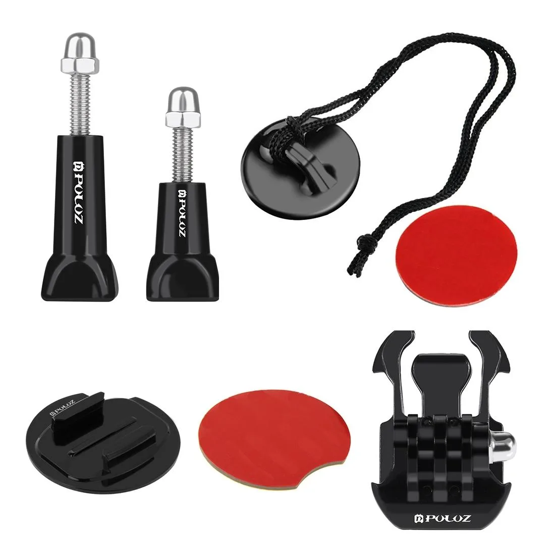 PULUZ 14 in 1 Surfing Accessories Combo Kits with EVA Case (Bobber Hand Grip + Floaty Sponge + Quick Release Buckle + Surf Board Mount + Floating Wrist Strap + Safety Tethers Strap + Storage Bag ) for GoPro, Insta360, DJI and Other Action Cameras
