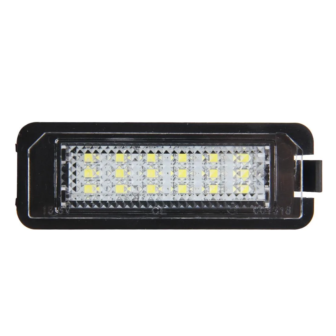 2 PCS License Plate Light with 18 SMD-3528 Lamps for Volkswagen,2W 120LM,6000K, DC12V(White Light)