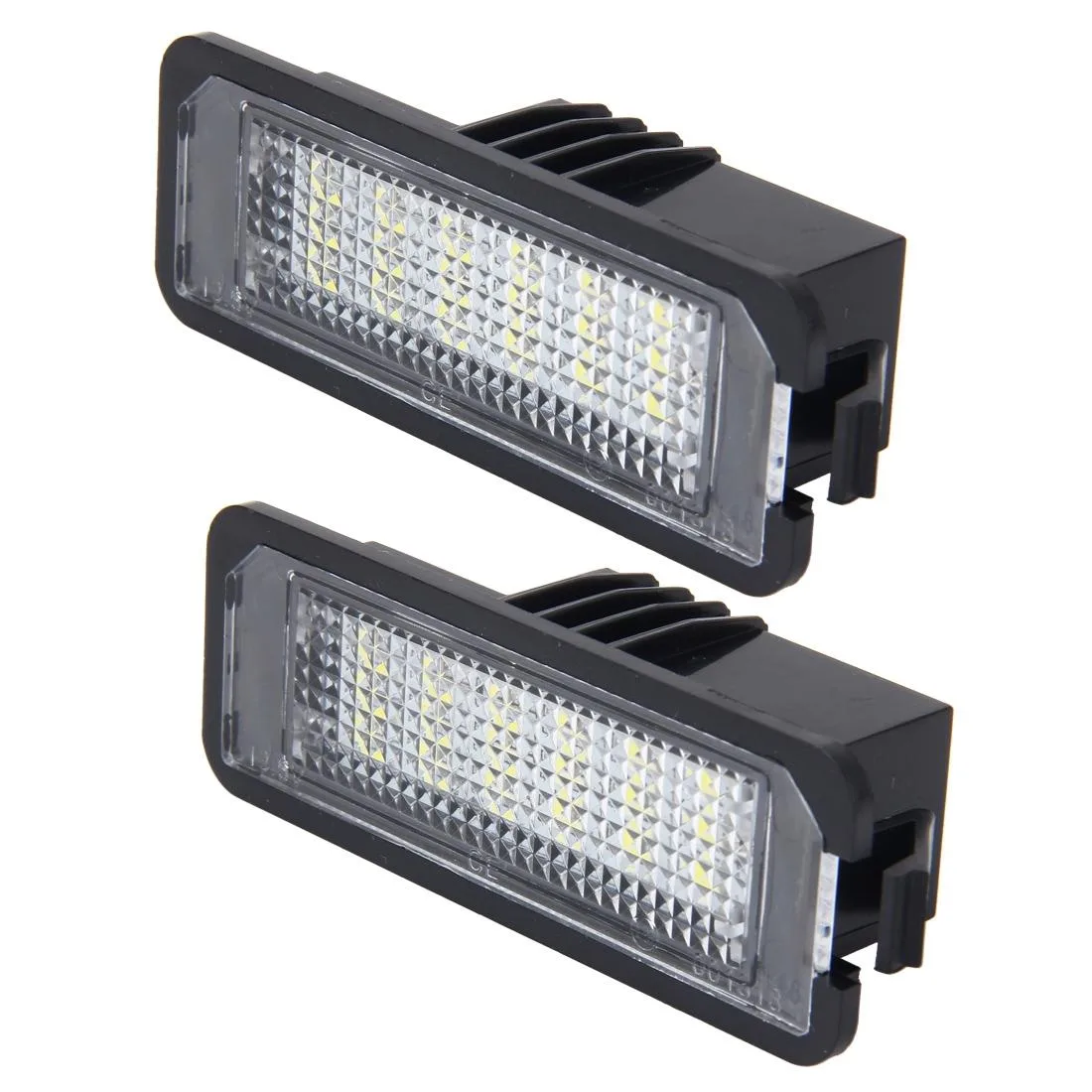 2 PCS License Plate Light with 18 SMD-3528 Lamps for Volkswagen,2W 120LM,6000K, DC12V(White Light)