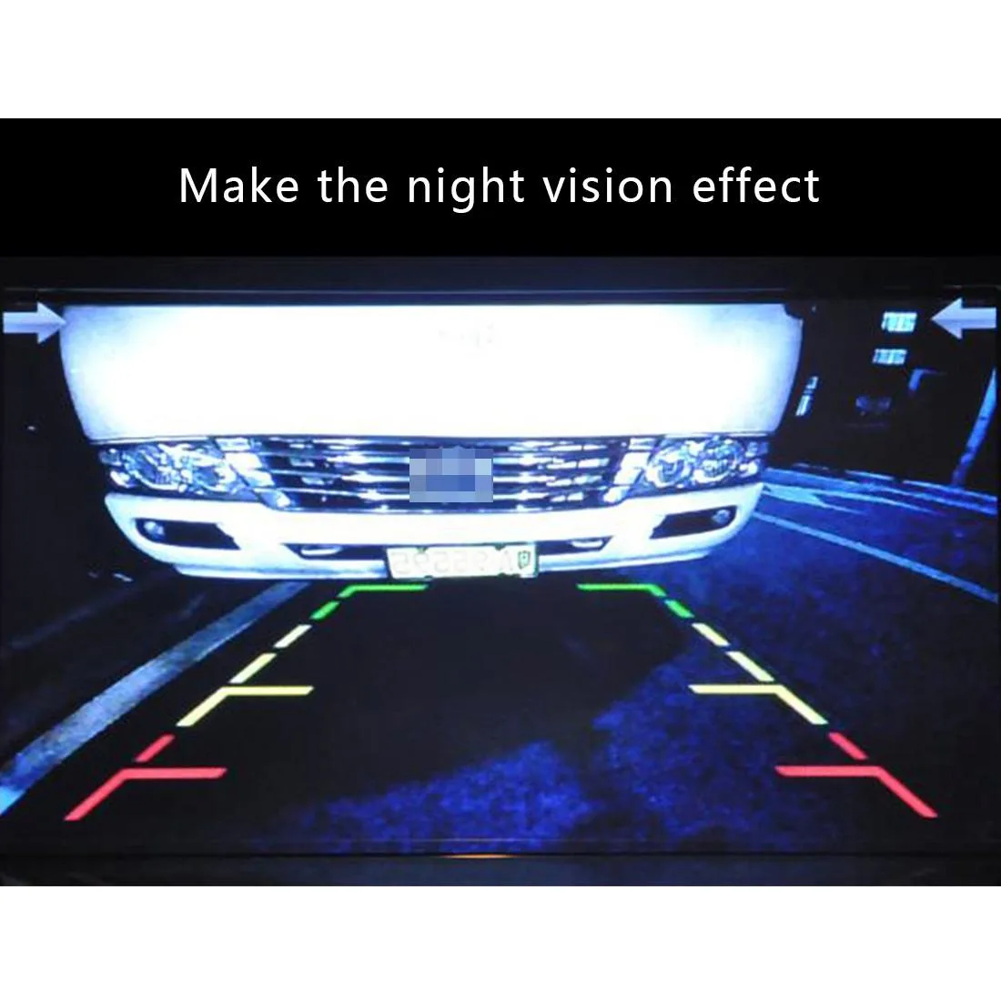 656×492 Effective Pixel NTSC 60HZ CMOS II Waterproof Car Rear View Backup Camera With 4 LED Lamps for Ford Mondeo 2010-2012 Version / Focus Hatchback 2010-2014 Version