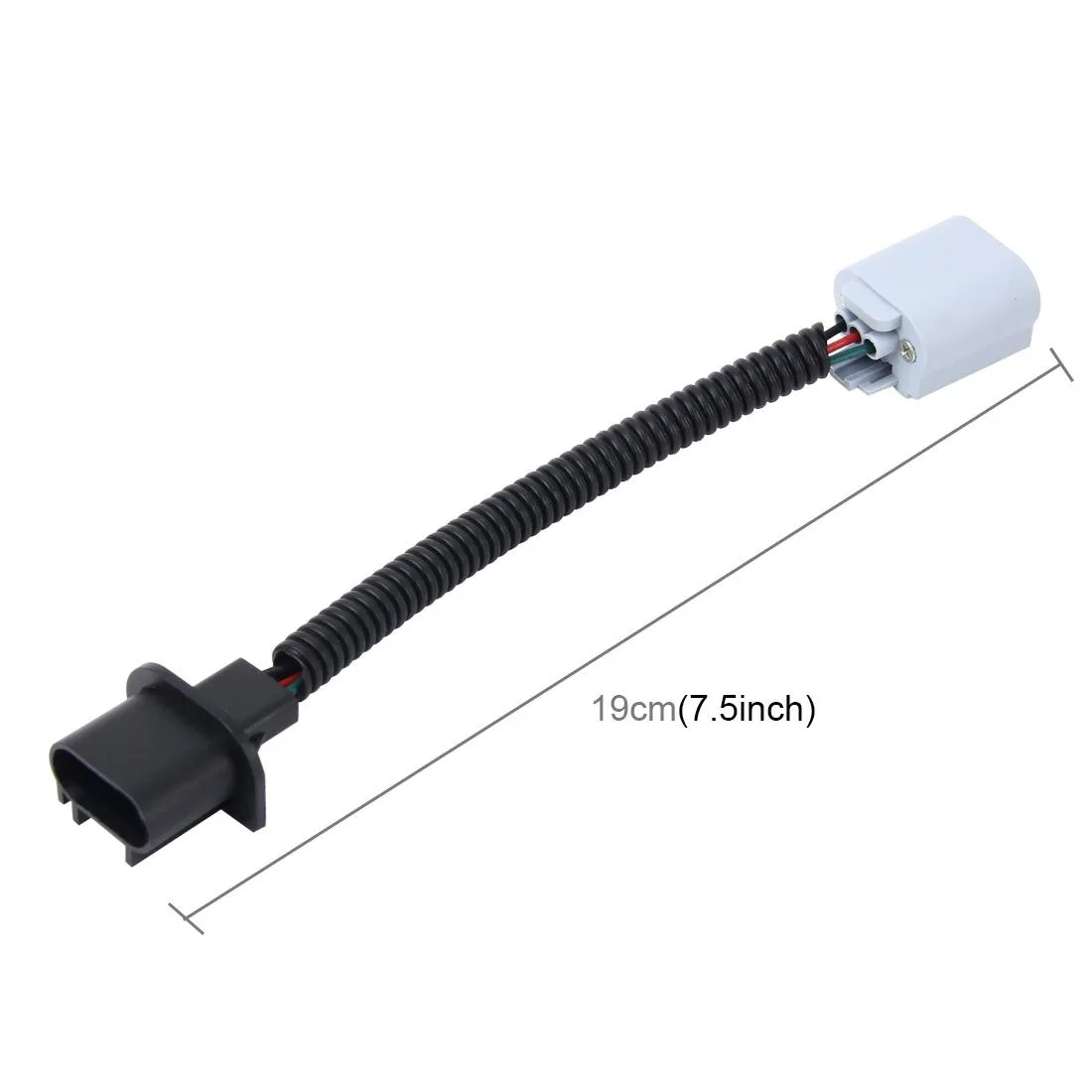 2 PCS H13 Car HID Xenon Headlight Male to Female Conversion Cable with Ceramic Adapter Socket