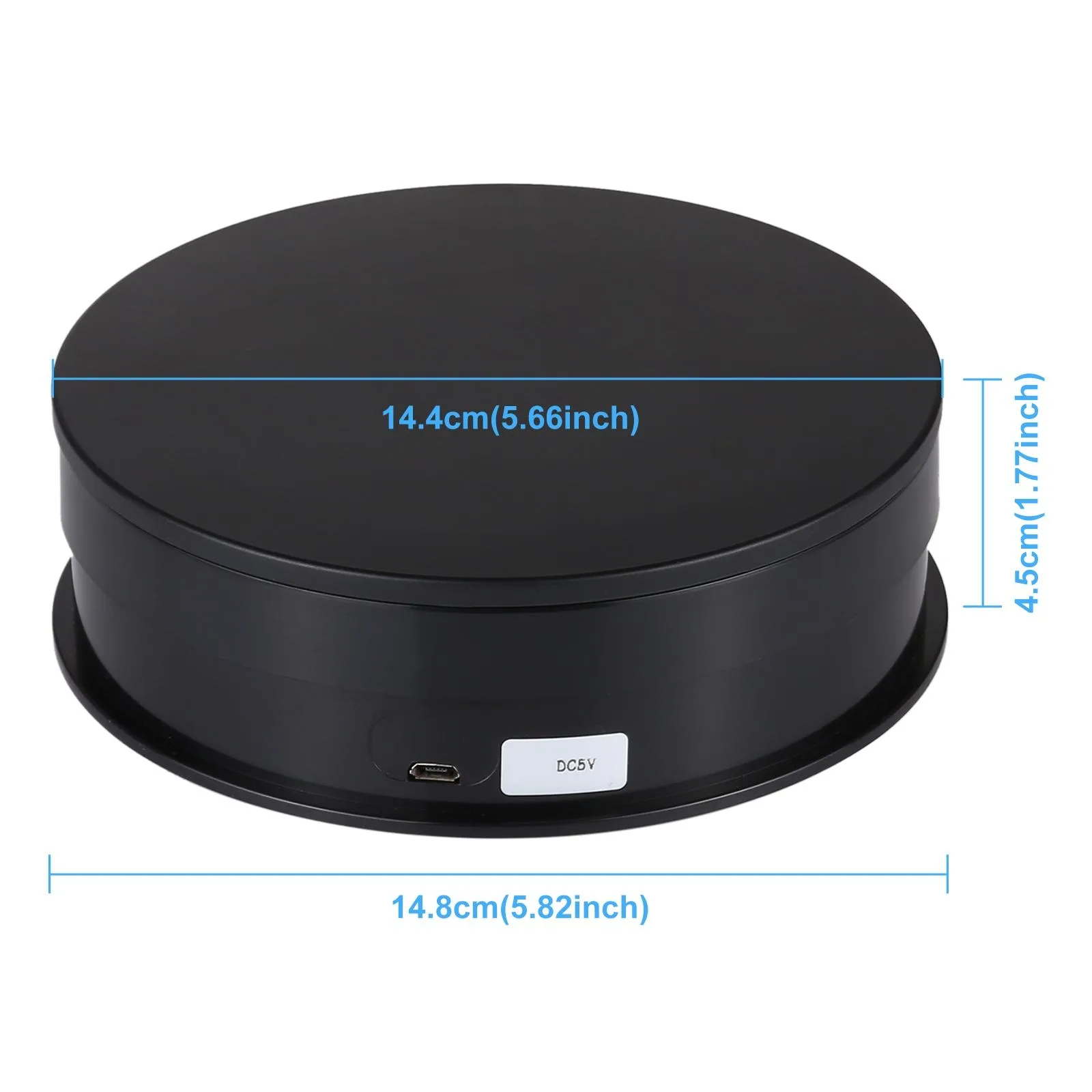 PULUZ 15cm USB Electric Rotating Turntable Display Stand Video Shooting Props Turntable for Photography, Load 1-5kg