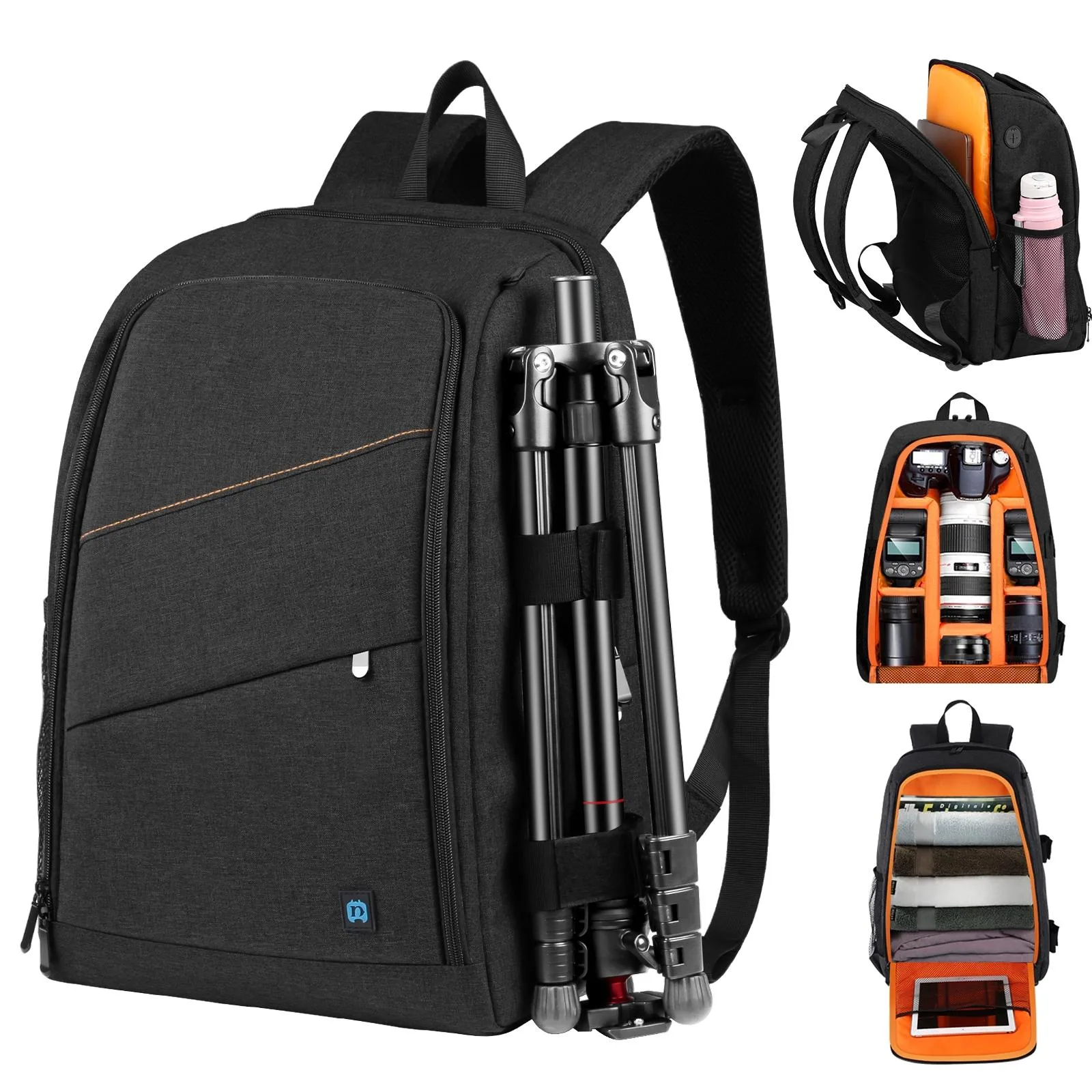 PULUZ Outdoor Portable Waterproof Scratch-proof Dual Shoulders Backpack Handheld PTZ Stabilizer Camera Bag with Rain Cover for Digital Camera, DJI Ronin-SC / Ronin-S