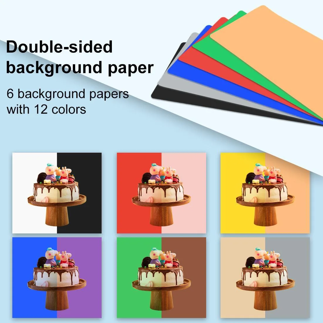 PULUZ 40cm Folding Portable Ring Light USB Photo Lighting Studio Shooting Tent Box with 6 x Dual-side Color Backdrops, Size: 40cm x 40cm x 40cm