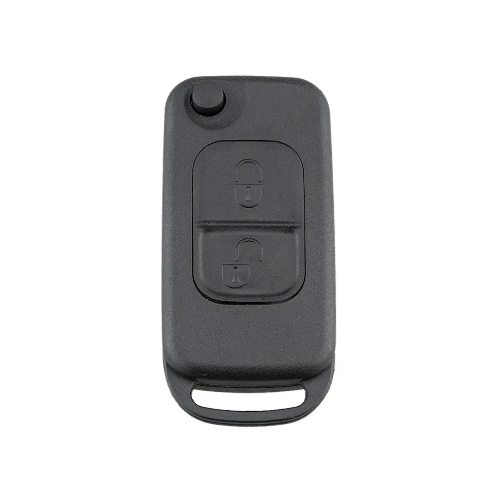 For Mercedes-Benz Car Keys Replacement 2 Buttons Car Key Case with Foldable Key Blade