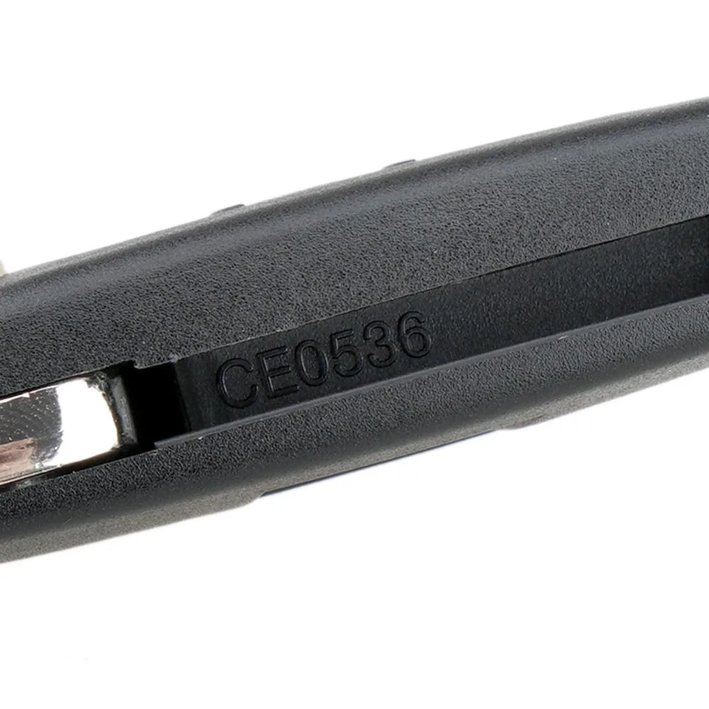 For PEUGEOT Car Keys Replacement 2 Buttons Square Car Key Case with Grooved and Holder