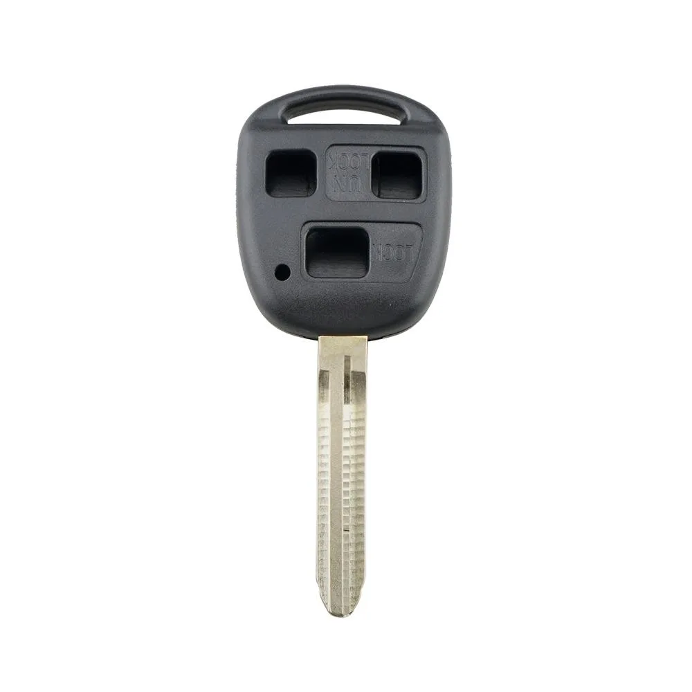 For TOYOTA Car Keys Replacement 3 Buttons Car Key Case with Key Blade