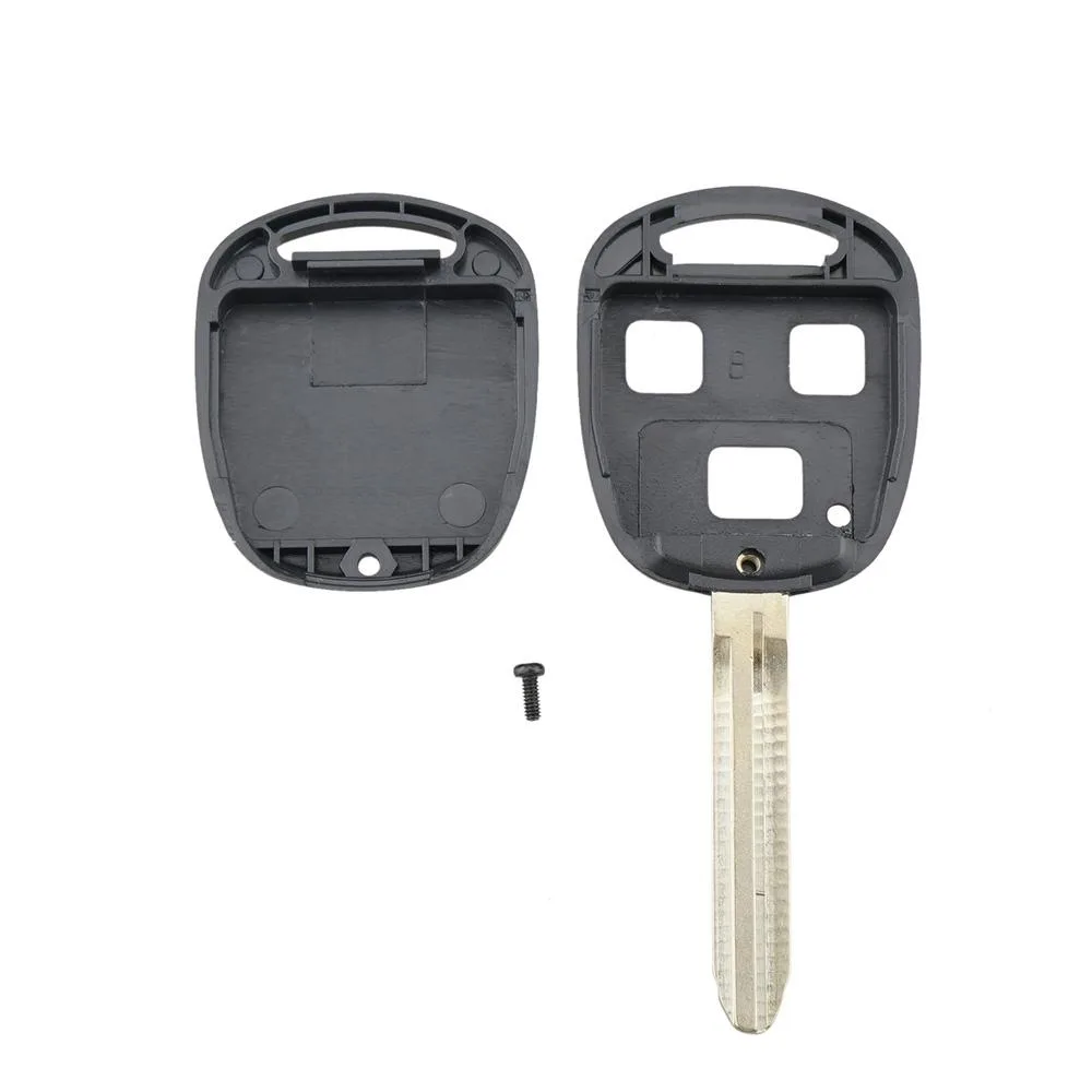 For TOYOTA Car Keys Replacement 3 Buttons Car Key Case with Key Blade