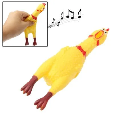 Interesting Toy Stress-Relieved Screaming Hen Shrilling Chicken Relief Squeezed Gift