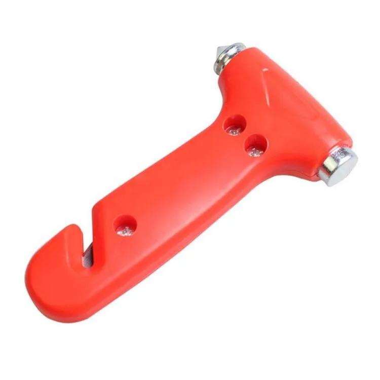 Portable Multi Function Auto Emergency Hammer Escape Tool Life Hammer(Red)