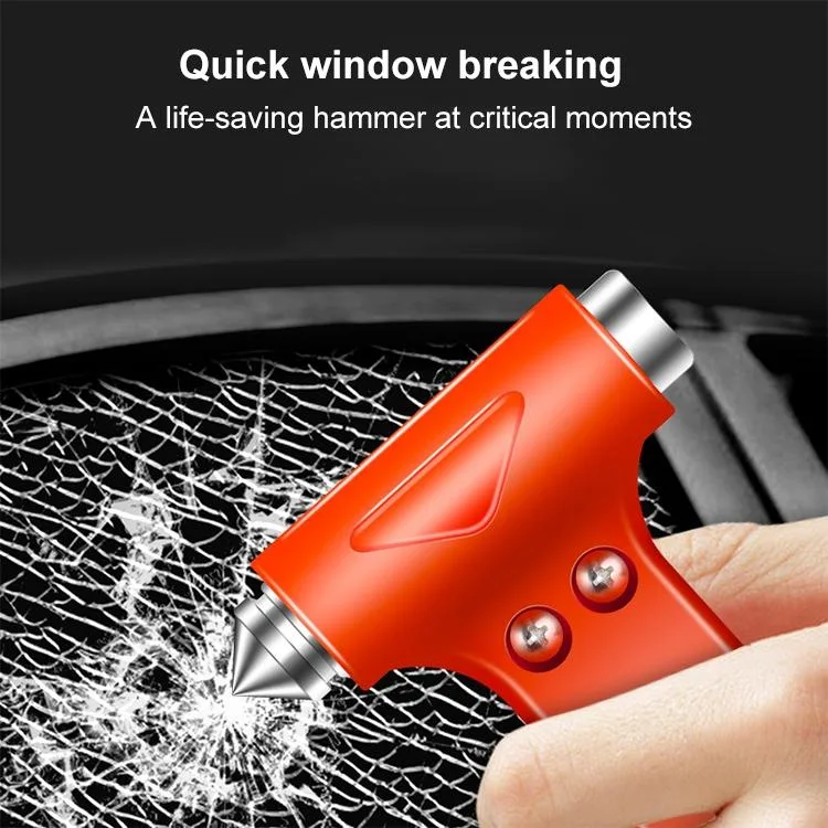 Portable Multi Function Auto Emergency Hammer Escape Tool Life Hammer(Red)