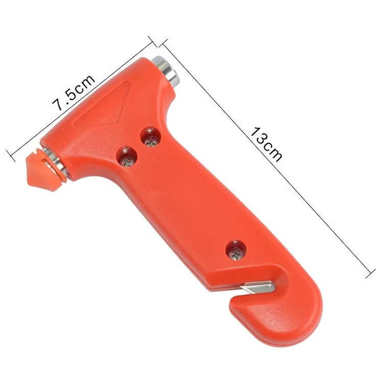 Portable Multi Function Auto Emergency Hammer Escape Tool Life Hammer(Red)