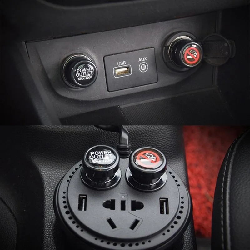 2 PCS / Set Car Cigarette Lighter Dust Cover Plug