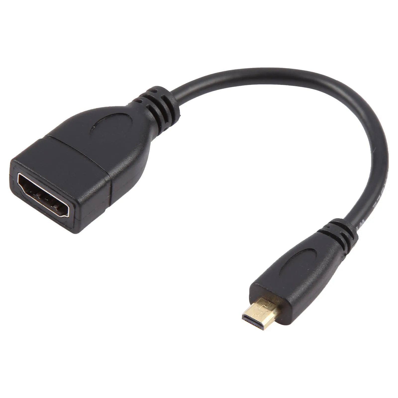 17cm Micro HDMI Male to HDMI Female Adapter Cable